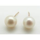 A pair of pearl studs
