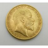 1907 gold half sovereign