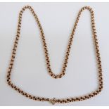 A 9ct gold belcher chain/necklace, 19.3g