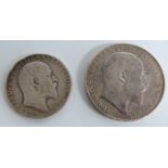 1902 crown and 1904 half crown