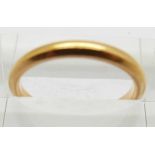 A 22ct gold wedding band, Birmingham 1926, 3.4g, size L