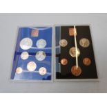 Four Royal Mint brilliant uncirculated coin sets comprising three 1979 examples and a Silver Jubilee