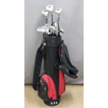 Swilken of St Andrews set of 14 graphite performance-enhanced golf clubs in bags, most unused