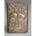 Edward VII hallmarked silver mounted Book of Common Prayer with Art Nouveau Reynold's Angel