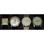 Four gentleman's wristwatches comprising Raymond Weil, Favre-Leuba, Roamer Vanguard 304 and a