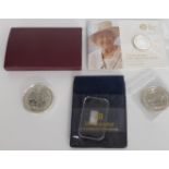 2017 1oz silver Krugerrand with certificate together with two 1oz silver Britannia, a Royal Mint