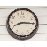Newgate bakelite effect wall clock with 30cm dial