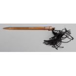 Hallmarked 9ct gold propelling pencil, length 12cm, weight 14.8g