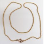 A 14k gold necklace, 3.7g, 22cm drop