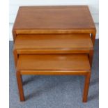 Gordon Russell of Broadway nest of three tables, W68 x D46 x H47cm