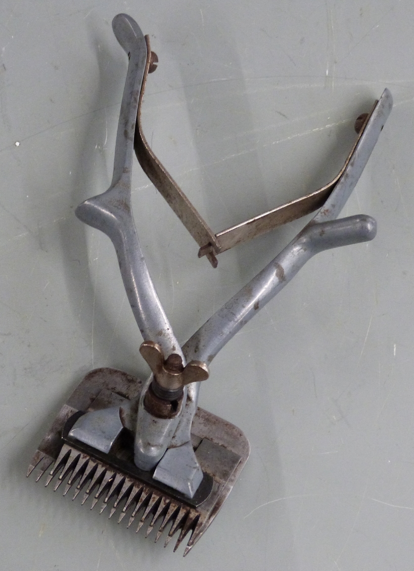 R.A Lister coopered rose bowl/jardiniere, a pair of R A Lister shears and a pair of brass ejector - Image 4 of 5