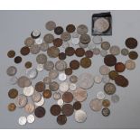 A collection of world coinage with small silver content, to include Cyprus Republic, decimal and