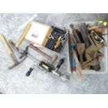 Vintage tools, chisels and a re pointing gun