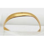 Victorian 22ct gold wedding band, Birmingham 1883, in original Stroud box, 1.2g, size N