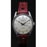 J W Benson automatic gentleman's wristwatch ref. 1069 with date aperture, luminous blued hands,