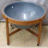 Retro Danish/mid century champagne bath, D61 x H49cm