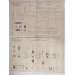 Tower Bridge, London, two Victorian architect's or civil engineering drawings depicting the Surrey