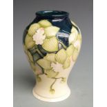 Moorcroft signed Anji Davenport limited edition 27/30 baluster vase dated 2001, boxed, H15.5cm