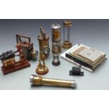 Coal mining lamps and ephemera including 'The CEAG inspection lamp', Concordia electric safety lamp,