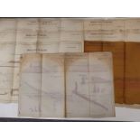 Nine Victorian Shortlands and Nunhead Railway civil engineering or architect's drawings of bridges