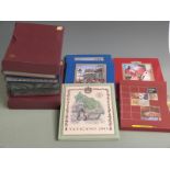 Four Italy Vaticano albums and six stockbooks of world stamps, mainly European and USA