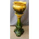 An earthenware jardiniere on stand, H87cm