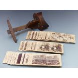 A quantity of stereoscopic cards including Fleet Review 1897, Forth Bridge, 1897 Royal