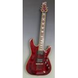 Schecter Diamond series Omen Extreme-6 electric rhythm/lead guitar, serial no. N12091086, in vintage