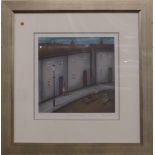 Paul Horton signed limited edition (126/195) print Downhill Racers, signed and titled to lower