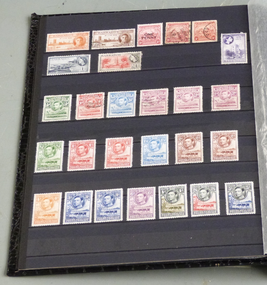 Six stockbooks of Commonwealth stamps, mint and used, all periods