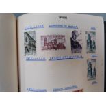 Eleven albums of stamps comprising Poland x 7, Spain x 4