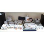 Royal Worcester Evesham and Evesham Vale dinner and teaware approximately 63 pieces including