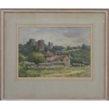 Spencer Ford watercolour Ludlow Castle, signed lower left, 25 x 36cm