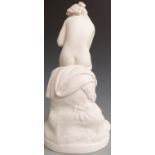 Goss Parian ware figurine of a nude maiden, height 29cm