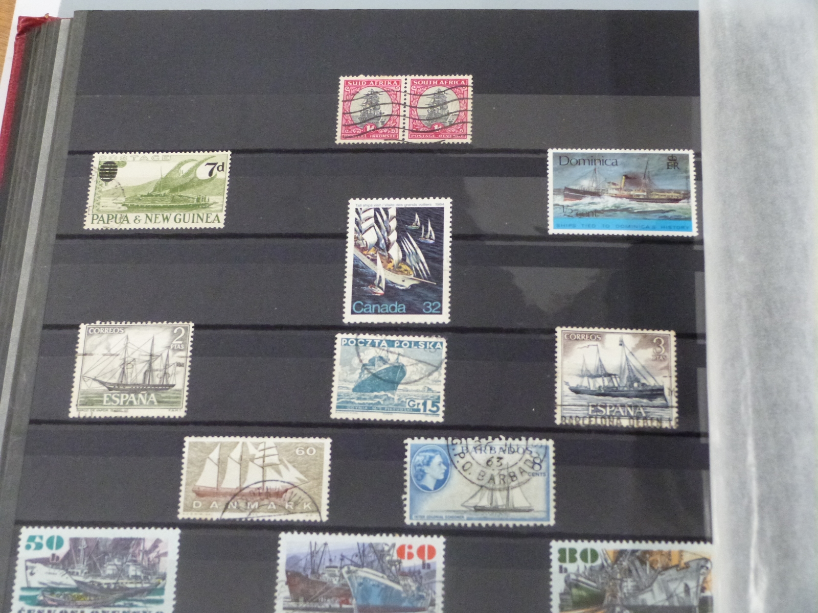 A stockbook of world stamps including mint USA sets 1935-1968 - Image 3 of 6