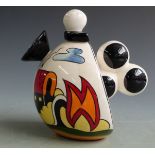 Novelty Lorna Bailey teapot 'Red Roof', H18cm