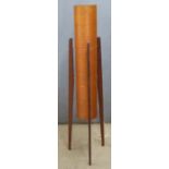 Retro 1960's spun fibreglass floor lamp, height 112cm