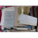 A large quantity of Victorian and later studio and other photographs, postcards, ephemera etc to