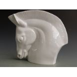 Royal Worcester vase in the form of a horse's head, H28cm