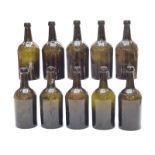 Ten late 19th / early 20thC glass beer bottles embossed Nailsworth Brewery Company Limited and to