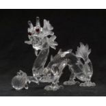 Swarovski Crystal Fabulous Creatures The Dragon 1997 annual edition, in original box with outer