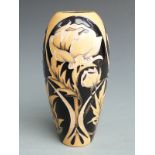 Moorcroft signed limited edition vase 45/75 decorated with poppies and dated 2013, signature