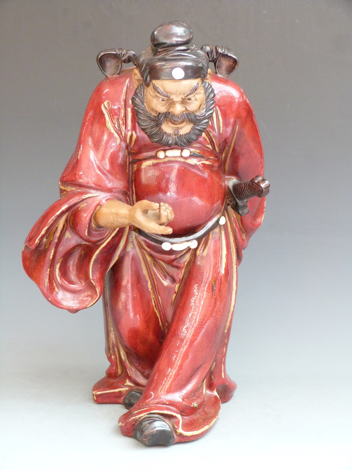 Japanese Sumida Gawa Samurai warrior, 46cm tall