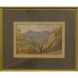Attributed to William Leighton Leitch (1804-1883) watercolour 'View near Nice', titled and dated