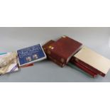 An album of Great Britain mini sheets, sponsored and other booklets, together with three stockbooks,