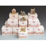 Fifteen Lilliput Lane cottages, in boxes