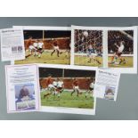 Three Alan Damms limited edition prints, two being World Cup Final 30th July 1966 England 4 - West