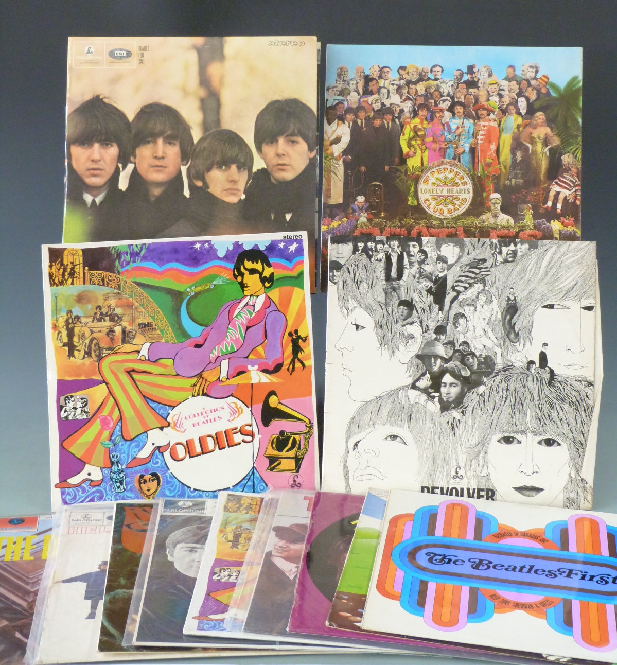 The Beatles - 13 albums including five black / silver and three yellow / black labels, plus others - Image 2 of 2