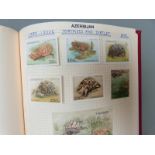 Ten albums of stamps comprising Russia x 7, former Soviet Union x 3