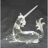 Swarovski Crystal Fabulous Creatures The Unicorn 1996 annual edition, in original box with outer